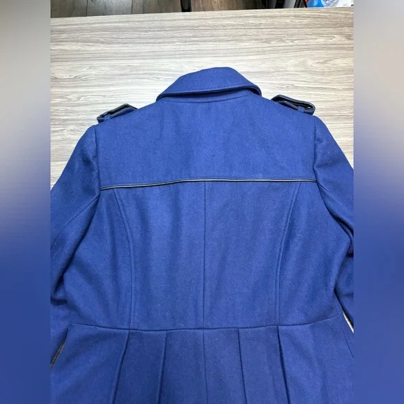 Centigrade Navy Wool Pea Coat Size Small - Picture 7 of 9